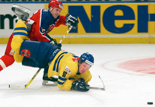 Ishockey,  Sverige - Ryssland