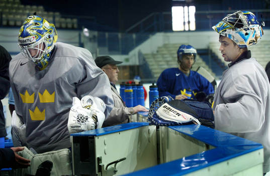 Stefan Liv och Henrik Lundqvist (Målvakt)