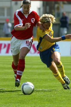 Victoria Svensson, Sverige och Sandra Sommer, Schweiz