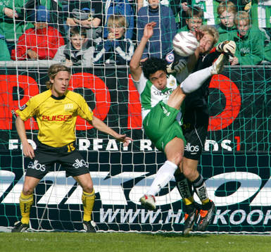 Andreas Klarström och Johan Wiland, målvakt, Elfsborg och