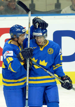 Christian Bäckman och Daniel Tjärnqvist, Sverige jubel