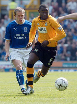 Tobias Linderoth och Andy Cole