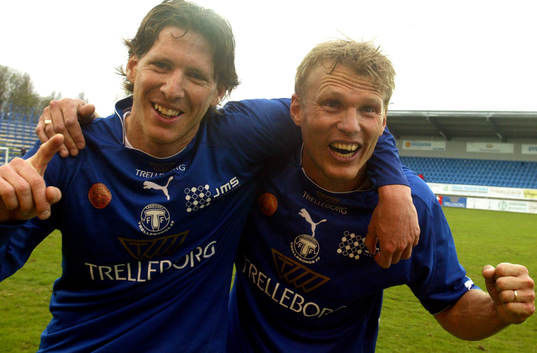 Eric Fischbein och Mats Lilienberg, Trelleborg (Jubel)