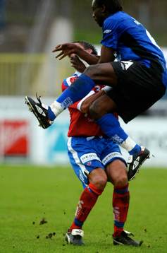 Kenneth Rasmussen, Helsingborg och Yaw Preko, Halmstad