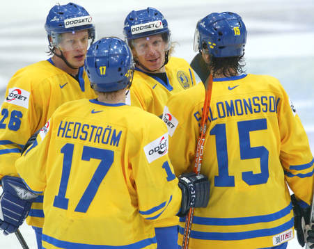 Daniel Alfredsson, Samuel Påhlsson, Andreas Salomonsson