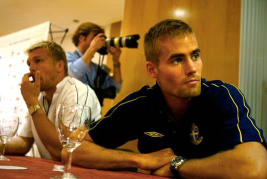 Olof Mellberg och Marcus Allbäck, Sverige