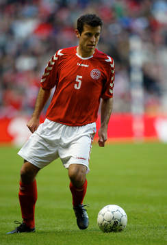 Fotboll, Träningsmatch, Niclas Jensen, Danmark