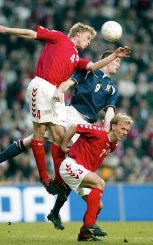 Martin Laursen, Rene Henriksen, Danmark, och Kevin Kyle,