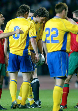 Zlatan Ibrahimovic och Kim Källström, Sverige