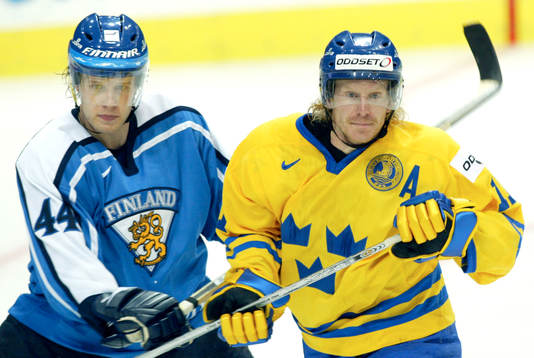 Daniel Alfredsson, Sverige och Janne Niinimaa, Finland