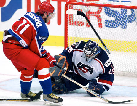Ilya Kovalchuk och Ty  Conklin, målvkat