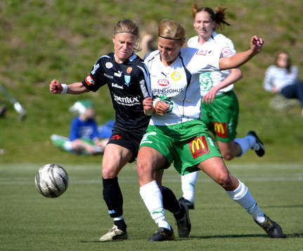 Asthildur Helgadottir, Malmö och Elin Ek, Hammarby