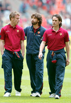 Daniele De Rossi , Damiano Tommasi och Gaetano D'Agostino,
