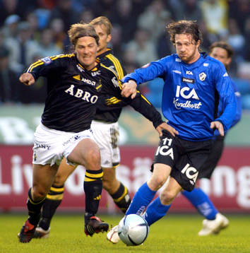 Martin Åslund, AIK och Mikael Nilsson, Halmstad