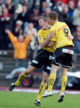 Samuel Holmén och Andreas Klarström, Elfsborg jublar