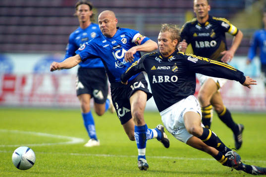 Magnus Svensson, Halmstad och Martin Åslund, AIK