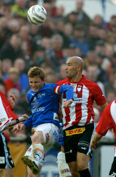Peter Abelsson, Trelleborg och Daniel Majstorovic, Malmö