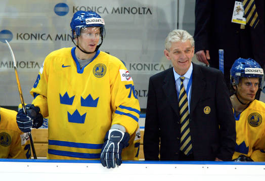Hardy Nilsson, förbundskapten Sverige och Johan Davidsson