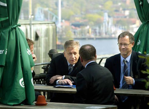 Tommy Söderberg och Lars Lagerbäck, Förbundskapten,