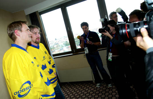 Ishockey, VM, Sverige, Peter Forsberg och Nicklas Lidström