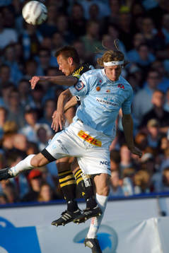 Tobias Grahn och Krister Nordin, nickduell