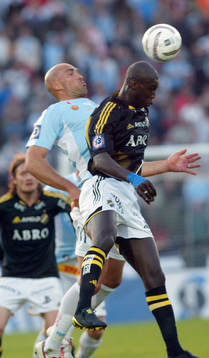 Daniel Majstorovic och Pa-Modou Kah, AIK