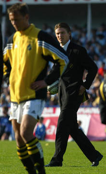 Krister Nordin och Patrick Englund, tränare AIK
