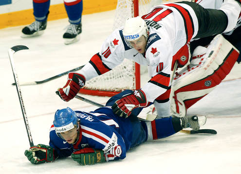 Shawn Horcoff, Kanada och Marian Gaborik, Slovakien