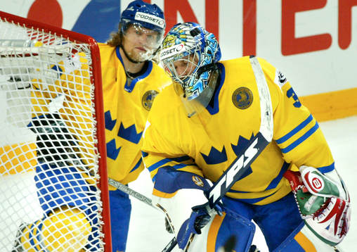 Henrik Lundqvist (Målvakt) och Mathias Tjärnqvist,