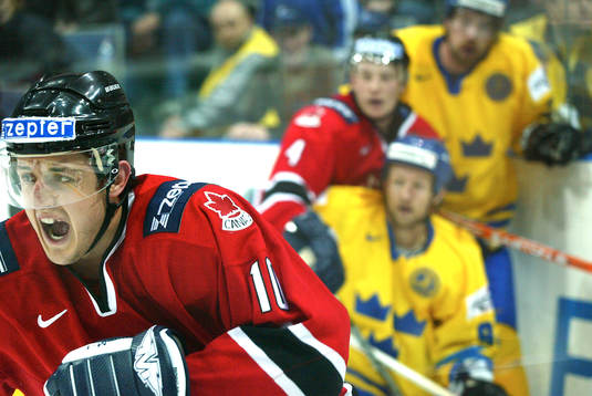 Peter Forsberg och Michael Nylander, Sverige och Shawn