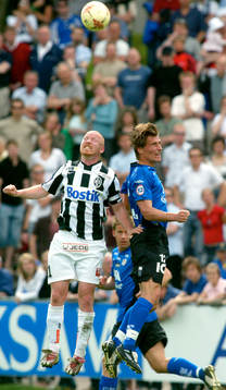 Jörgen Pettersson och Tomas Zvirgzdauskas, nickduell