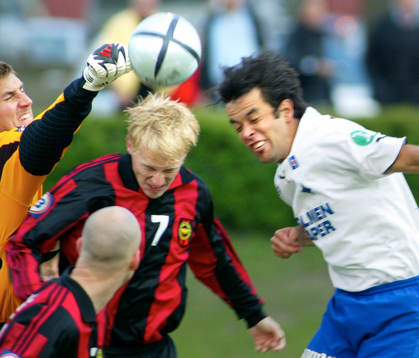 Markus Hellqvist, målvakt och Richard Henriksson, BP och