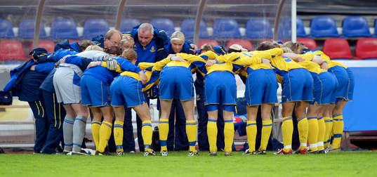 Fotboll, dam, EM-kval, Sverige