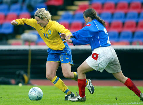 Victoria Svensson, Sverige och Ivana Ivanovic, Serbien