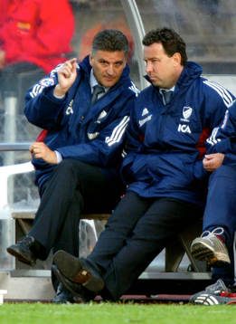 Zoran Lukic och Stefan Rehn, tränare Djurgården
