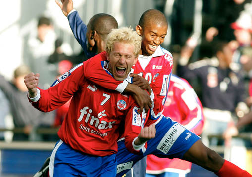 Gustaf Andersson och Thando Mngomeni, Helsingborg (Jubel)