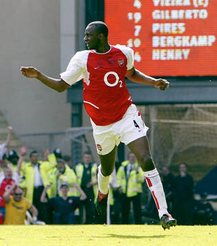 Patrick Vieira, Arsenal, jubel