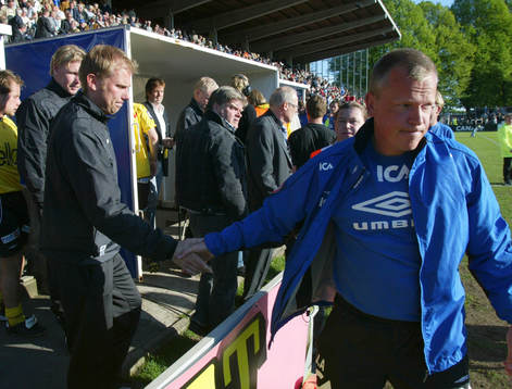 Magnus Haglund, tränare, Elfsborg och Jan Andersson,