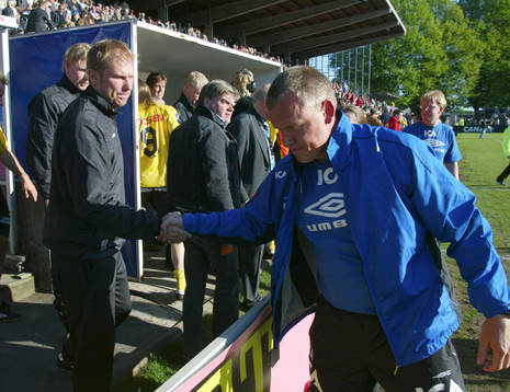 Magnus Haglund, tränare, Elfsborg och Jan Andersson,