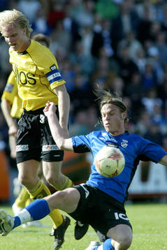 Markus Rosenberg, Halmstad och Johan Sjöberg, Elfsborg