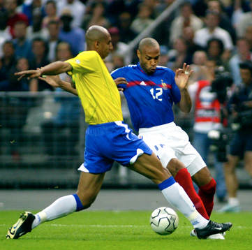 Fotboll, FIFA 100 år, Frankrike - Brasilien