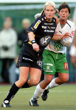 Hanna Marklund, Umeå och Josefin Christiansen, Hammarby