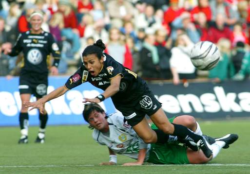 Marta da Silva, Umeå och Josefine Christiansen, Hammarby