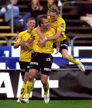 Lasse Nilsson, Elfsborg gratulerar Hans Berggren