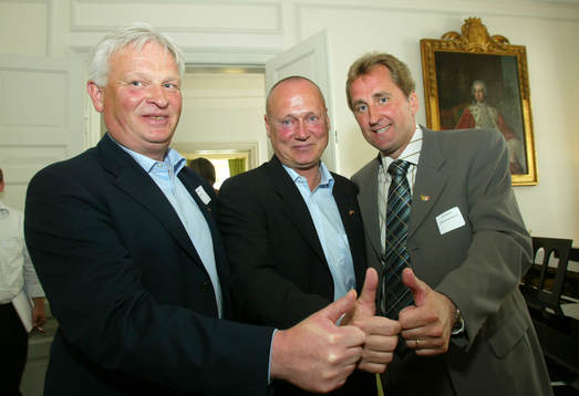 Hans Backe, Sören Åkeby och Eric Hamrén på