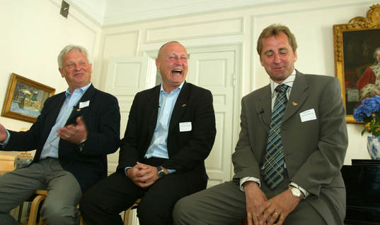 Hans Backe, Sören Åkeby och Eric Hamrén på