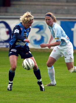 Victoria Svensson, Djurgården och Sara Larsson, Malmö