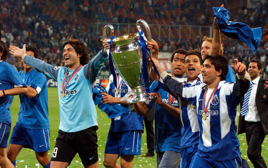 Vitor Baia och Porto jublar