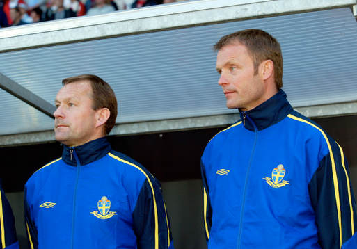 Stig Fredriksson och Torbjörn Nilsson, förbundskapten