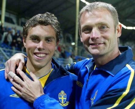 Torbjörn Nilsson, förbundskapten Sverige och Johan